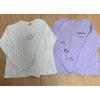 ピンクラテ(PINK-latte)のピンクラテ ロンT 165 2枚セット(Tシャツ/カットソー)