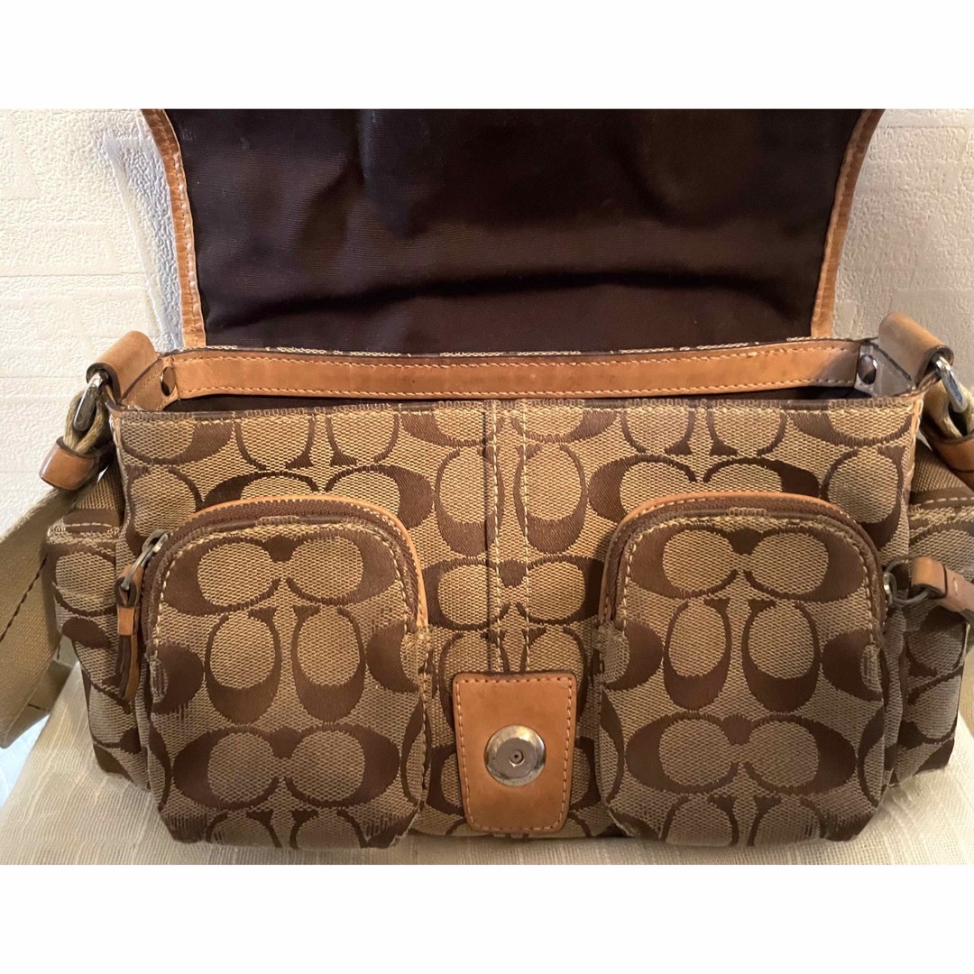 美品！COACH コーチ　シグネーチャー　ショルダーバッグ　6835