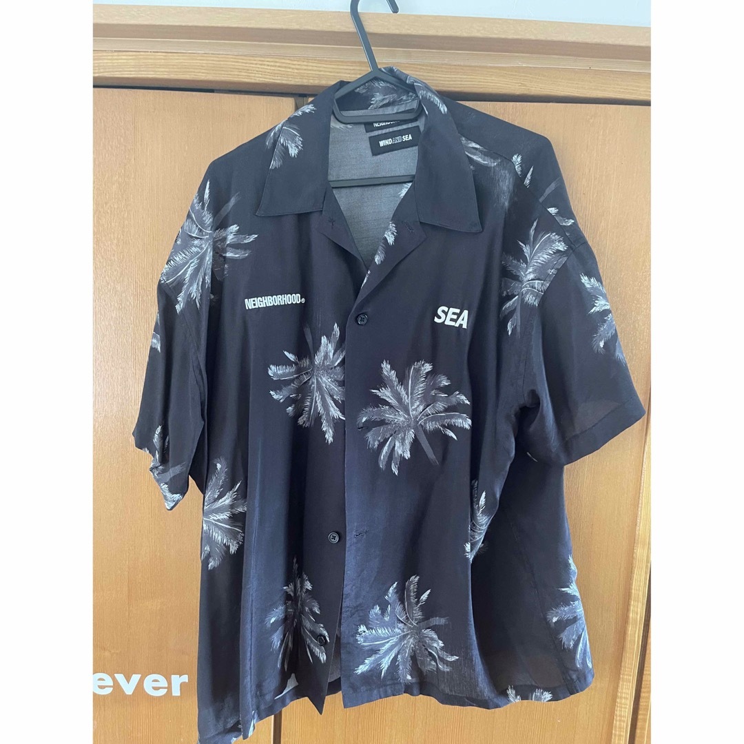 NHWDS HAWAIIAN / R-SHIRT . SS BLACK