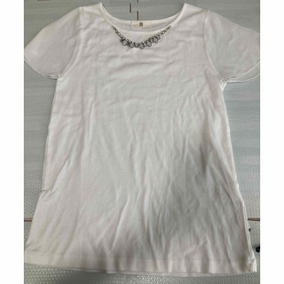 アルピーエス(rps)の白Tシャツ ビジュー(Tシャツ(半袖/袖なし))