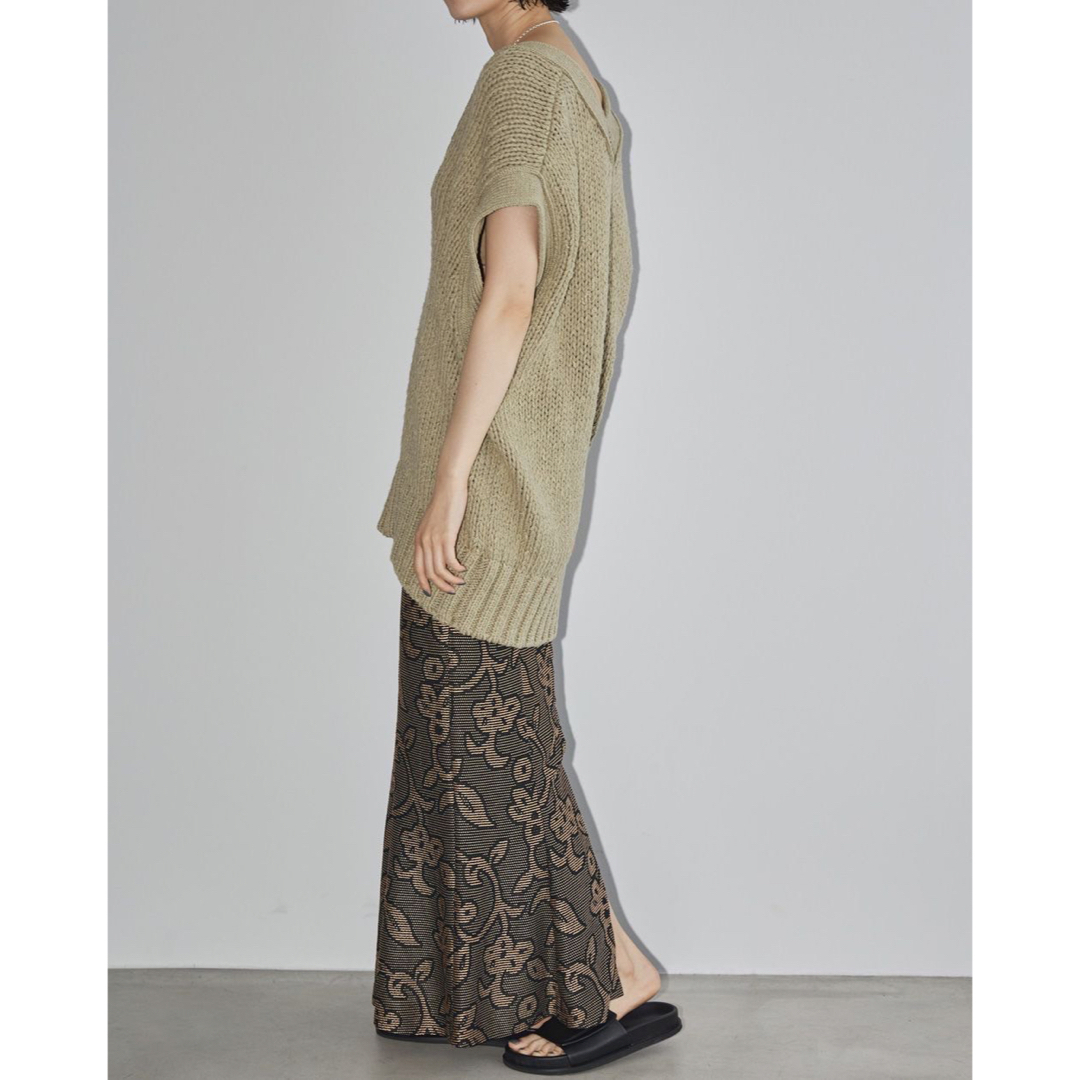 todayful Jacquard Leaf Pencilskirt