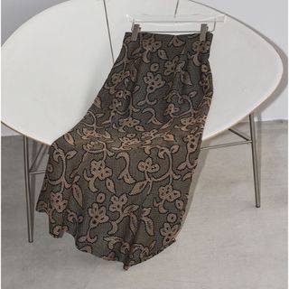 トゥデイフル(TODAYFUL)のtodayful Jacquard Leaf Pencilskirt(ロングスカート)