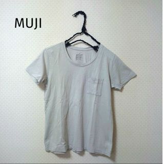 ムジルシリョウヒン(MUJI (無印良品))のann様　MUJI　無印良品　コットン　胸ポケット　Ｔシャツ　Ｓサイズ(Tシャツ(半袖/袖なし))