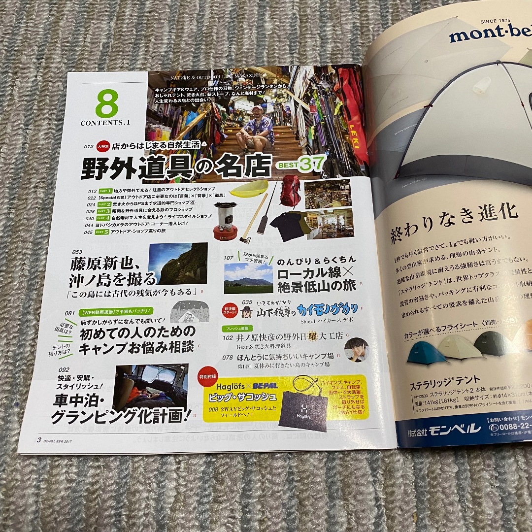 Haglofs(ホグロフス)のBE-PAL 8月号 ビッグサコッシュ エンタメ/ホビーの雑誌(趣味/スポーツ)の商品写真