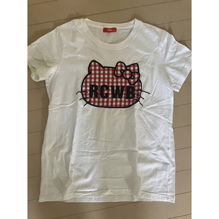 ロデオクラウンズワイドボウル(RODEO CROWNS WIDE BOWL)のロデオ　キティコラボTシャツ(Tシャツ(半袖/袖なし))