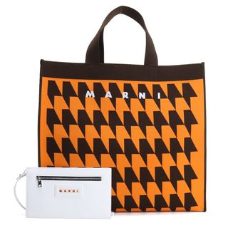 マルニ(Marni)のMARNI マルニ SHMP0073A1 トートバッグ オレンジ系 ブラウン系 レディース(トートバッグ)