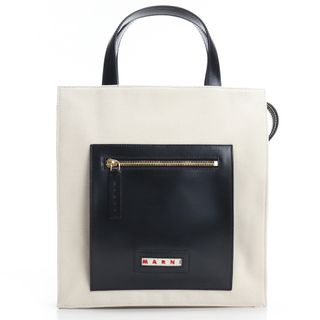 マルニ(Marni)のMARNI マルニ SHMP0068Q0 トートバッグ ホワイト系 ブラック レディース(トートバッグ)