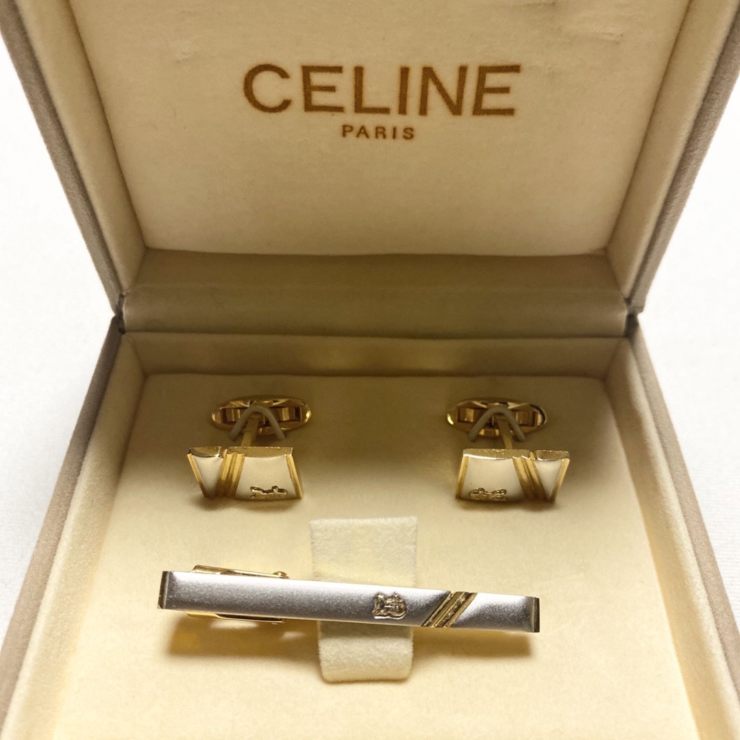 ✨️極美品✨CELINE セリーヌ マカダム ネクタイピン ゴールド ヴィンテージ