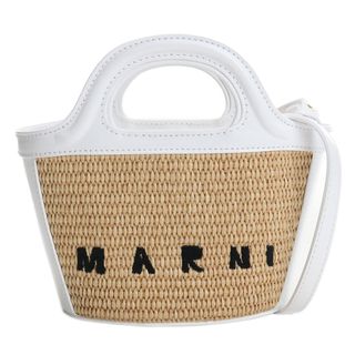 マルニ(Marni)のMARNI マルニ BMMP0067Q0 カゴバッグ ホワイト系 レディース(かごバッグ/ストローバッグ)