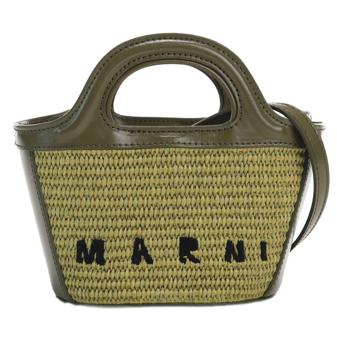 MARNI マルニ BMMP0067Q0 カゴバッグ カーキ レディース約4cmショルダー長さ