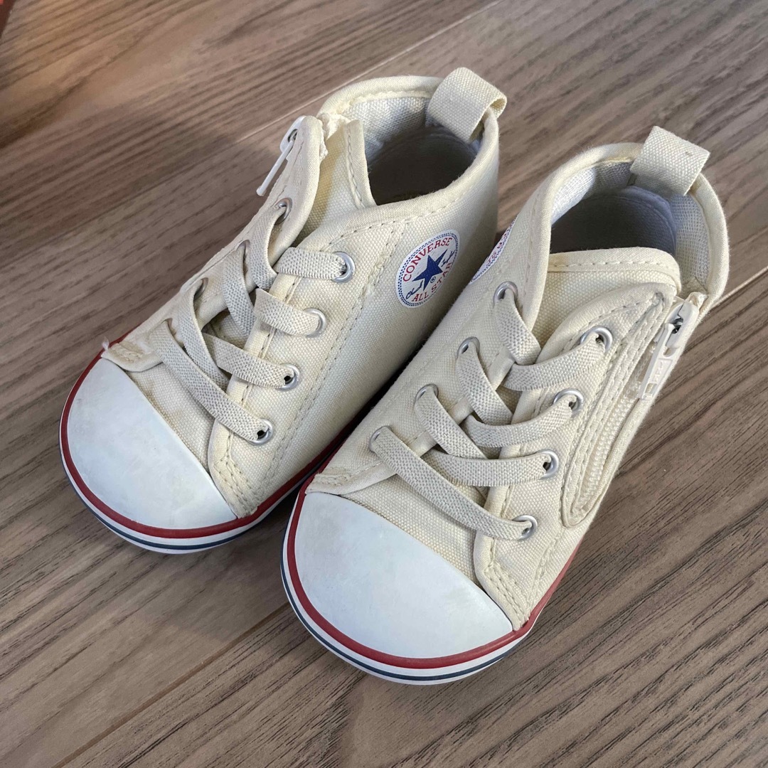 CONVERSE(コンバース)のコンバース　14センチ　アイボリー キッズ/ベビー/マタニティのベビー靴/シューズ(~14cm)(スニーカー)の商品写真