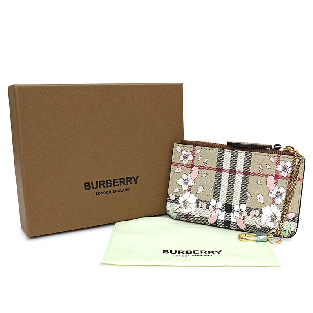 BURBERRY - バーバリー フローラルチェックプリント 桜 コインケース