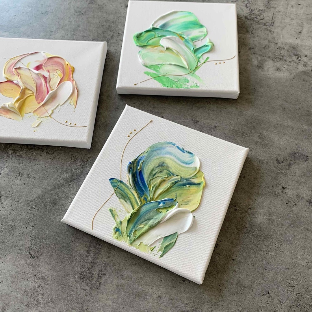 現代アート 3枚set テクスチャーアート モダン 絵画 アートパネル