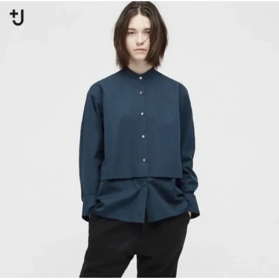 UNIQLO - ユニクロ ＋J スーピマコットンシャツジャケット S 黒 タグ