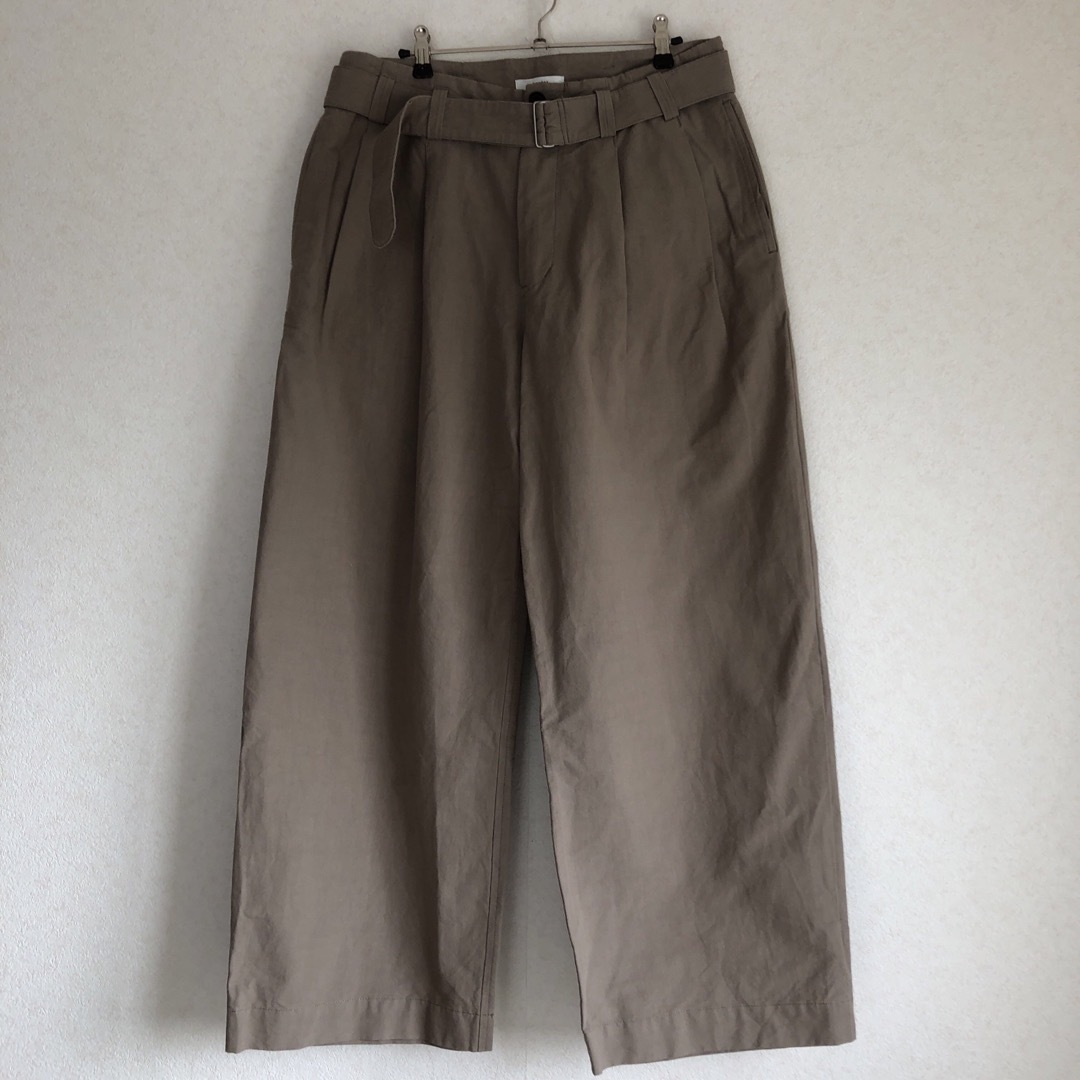 23SS kontor / Belted Back Pleat Pants | proesmin.com
