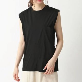 Jil Sander ガーゼ トップス 34/ジルサンダー ノースリーブ 伊製