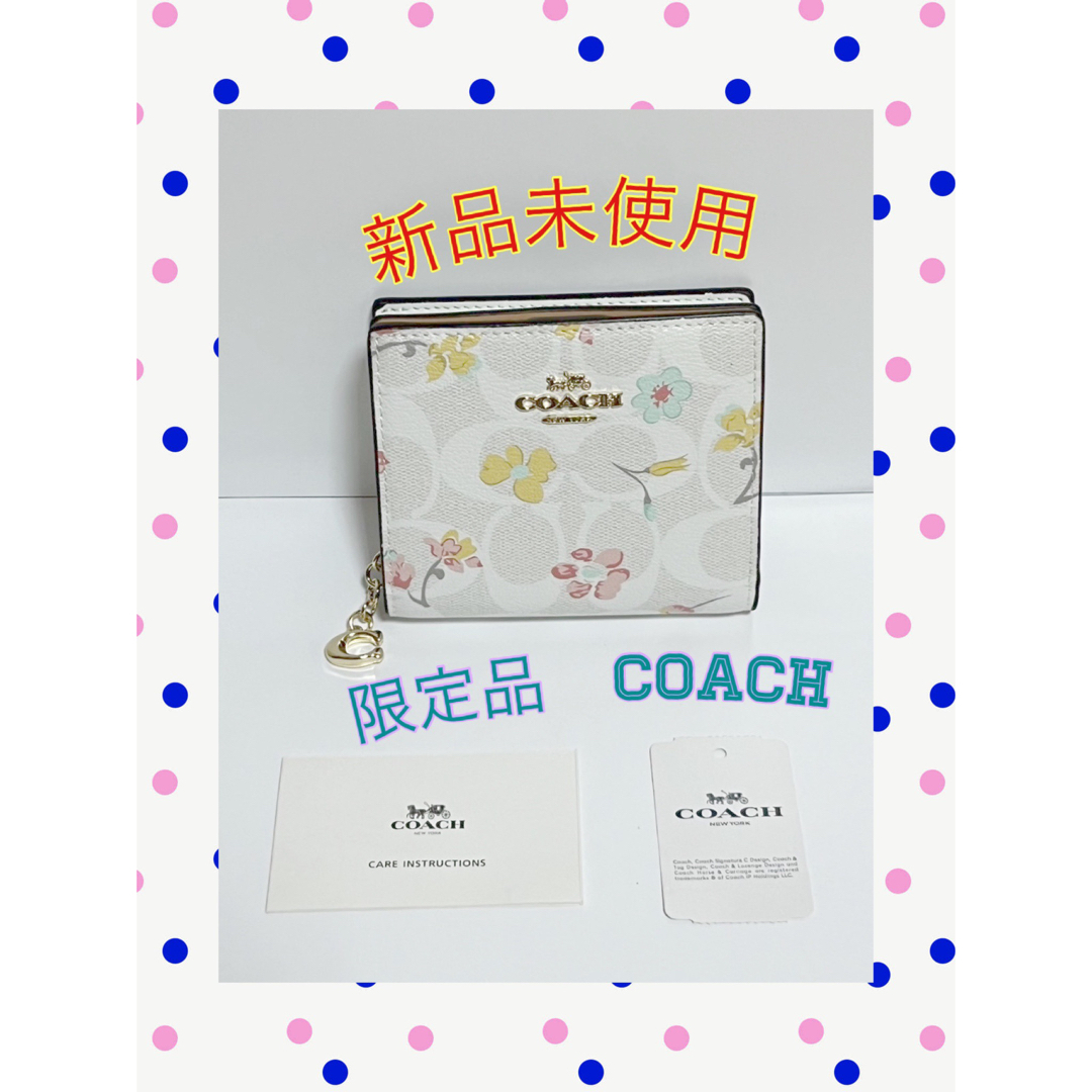 COACH(コーチ)の【新品未使用】COACH‼️カーキマルチ シグネチャー ワイルドフラワープリント レディースのファッション小物(財布)の商品写真