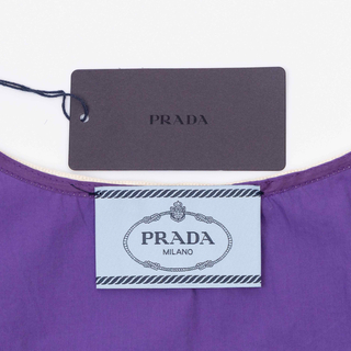 PRADA◆プラダ ワンピース 上質コットン製 綿100％ パープル 紫色