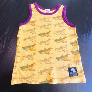 ジャンクストアー(JUNK STORE)の美品【JUNK STORE】バーガー飛行機タンクトップ (120)(Tシャツ/カットソー)