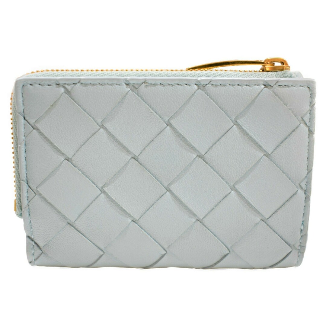 【品】BOTTEGA VENETA
コンパクトウォレット 水色系 レザー 三つ折り財布 折りたたみ財布 イントレチャート ユニセックス 人気 定番 ギフト松山久万ノ台店
