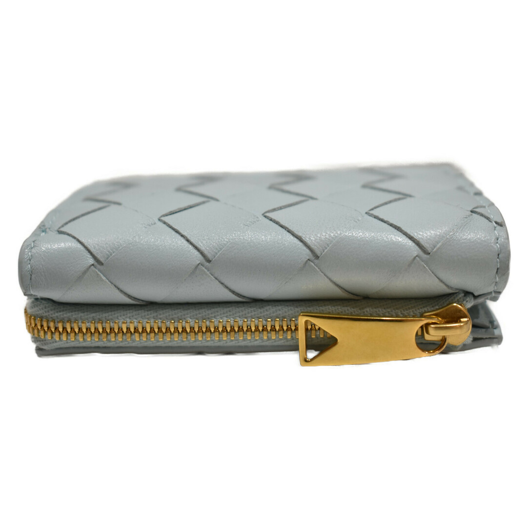 【品】BOTTEGA VENETA
コンパクトウォレット 水色系 レザー 三つ折り財布 折りたたみ財布 イントレチャート ユニセックス 人気 定番 ギフト松山久万ノ台店