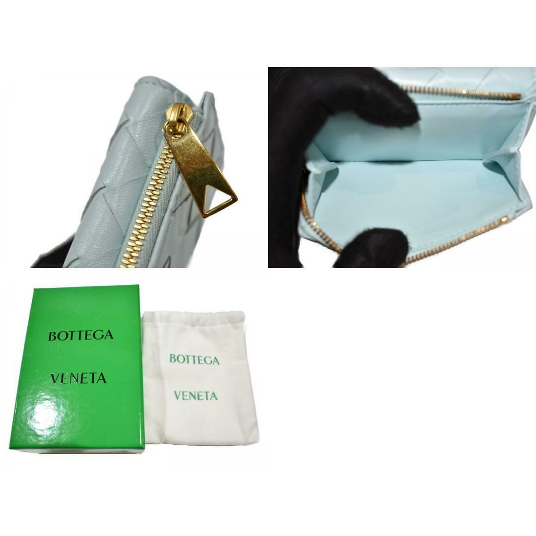 【品】BOTTEGA VENETA
コンパクトウォレット 水色系 レザー 三つ折り財布 折りたたみ財布 イントレチャート ユニセックス 人気 定番 ギフト松山久万ノ台店