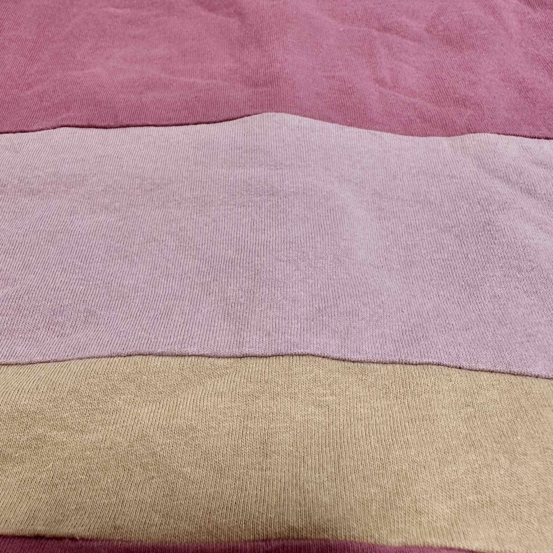 SPINNS(スピンズ)のSPINNS スピンズ ピンク系 ショート丈 半袖Tシャツ Mサイズ レディースのトップス(Tシャツ(半袖/袖なし))の商品写真
