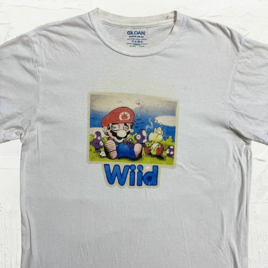 LPY キャラT ビンテージ 古着   白 Wiid 大麻　ガンジャ　マリファナ メンズのトップス(Tシャツ/カットソー(半袖/袖なし))の商品写真