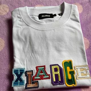 エクストララージ(XLARGE)の新品　XLARGE  刺繍ロゴTシャツ　Lサイズ(Tシャツ/カットソー(半袖/袖なし))