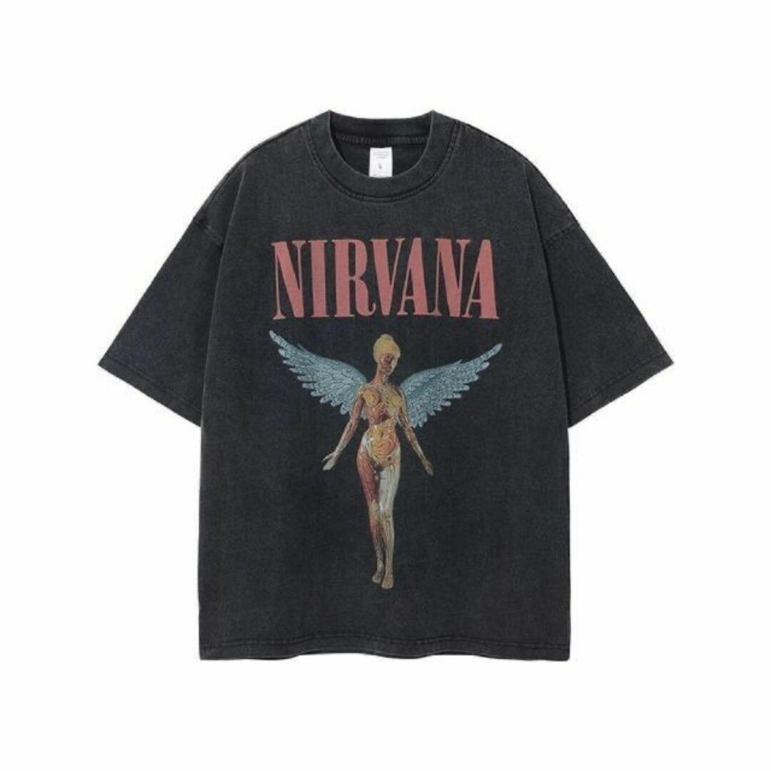 ヴィンテージ加工 ニルヴァーナ NIRVANA 　Tシャツ　XL限定