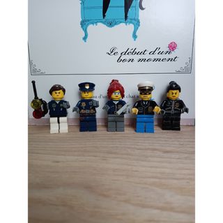 レゴ(Lego)のLEGO　レゴ　ミニフィグ　警察官　働く人　5体+パーツセット　ダブルフェイス有(キャラクターグッズ)