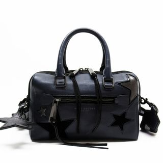 マークジェイコブス(MARC JACOBS)のマークジェイコブス MARC JACOBS ハンドバッグ 斜め掛けショルダーバッグ レザー ネイビー レディース 送料無料【中古】 g3738a(ハンドバッグ)