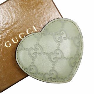 グッチ(Gucci)のグッチ GUCCI 手鏡・コンパクト レザー/ミラー グリーン ユニセックス 154594 送料無料【中古】 t18865f(ミラー)