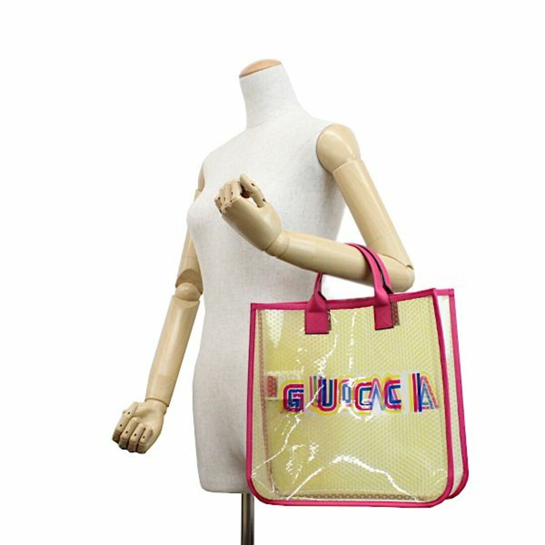 Gucci(グッチ)のグッチ ビニール ピンク イエロートートバッグ クリアバッグ 星 550763 レディースのバッグ(トートバッグ)の商品写真