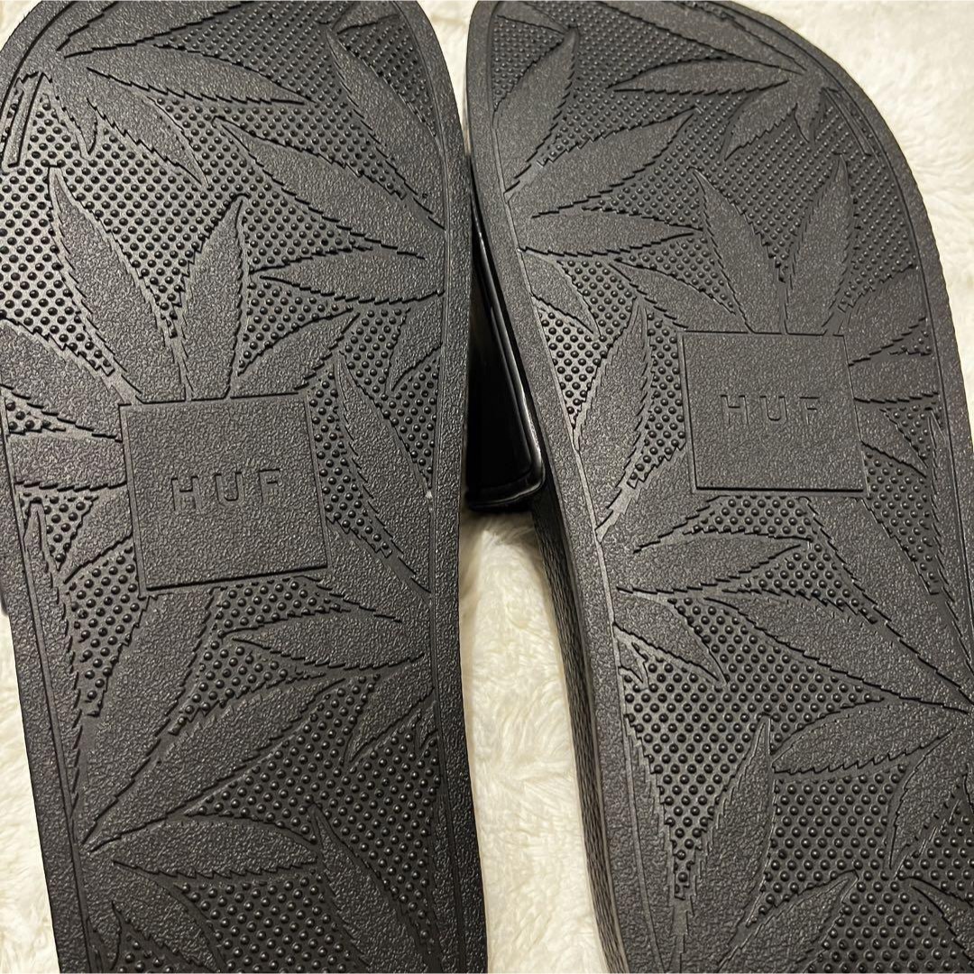 HUF(ハフ)のHUF ハフ スライドサンダル 黒 新品 未使用 27cm メンズの靴/シューズ(サンダル)の商品写真