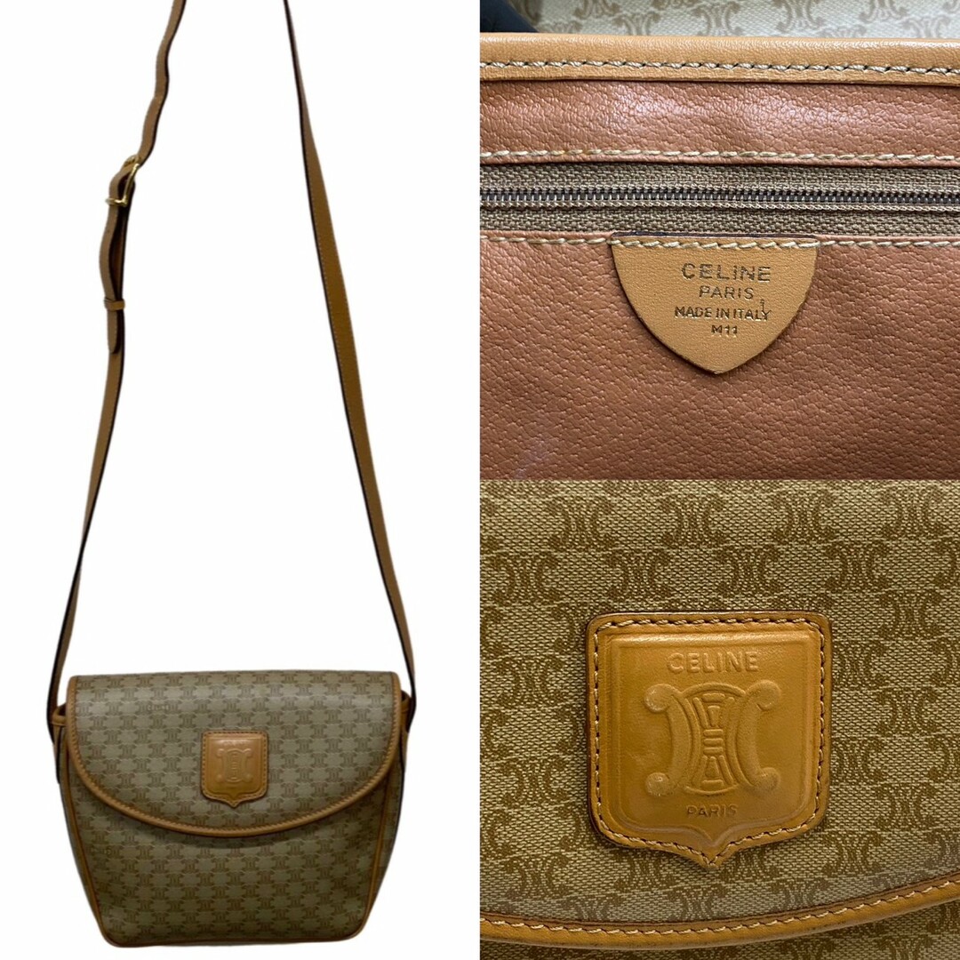 極 美品 希少品 CELINE セリーヌ ヴィンテージ マカダム ブラゾン