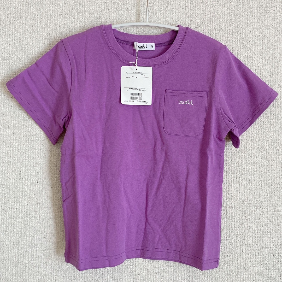X-girl Stages 新品タグ付 x-girl STAGES Tシャツ 140 エックスガール X-gの通販 by blueblue42 エックスガール キッズ Tシャツ 140