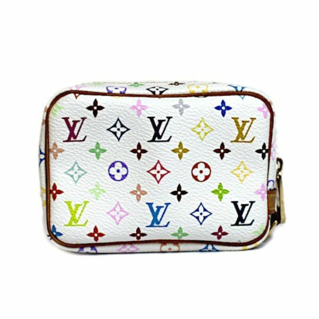 【本物保証】 箱付 超美品 ルイヴィトン LOUIS VUITTON モノグラム マルチカラー トゥルース ワピティ ポーチ 白 ブロン M58033