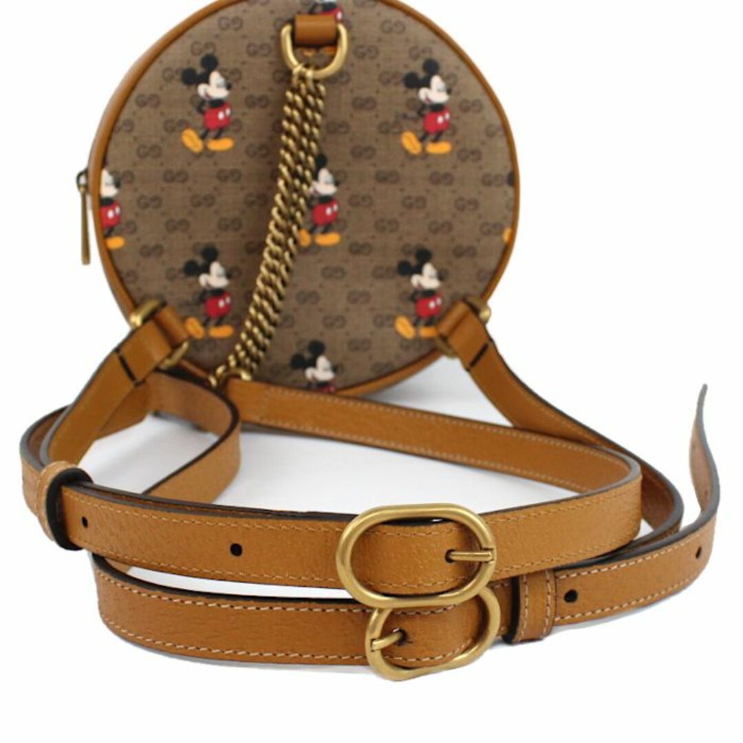 Gucci(グッチ)の美品 グッチ ミニGG ディズニー ミッキー PVC 茶 バックパック リュック レディースのバッグ(ショルダーバッグ)の商品写真