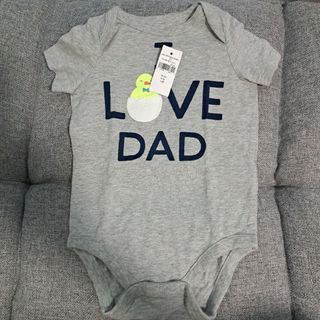 ベビーギャップ(babyGAP)のベビーギャップ　ロンパース　グレー　70(ロンパース)