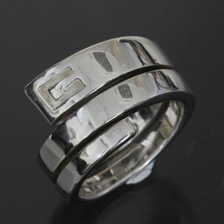 グッチ GUCCI Gロゴ スネーク リング 17号 メンズ SV925 指輪-