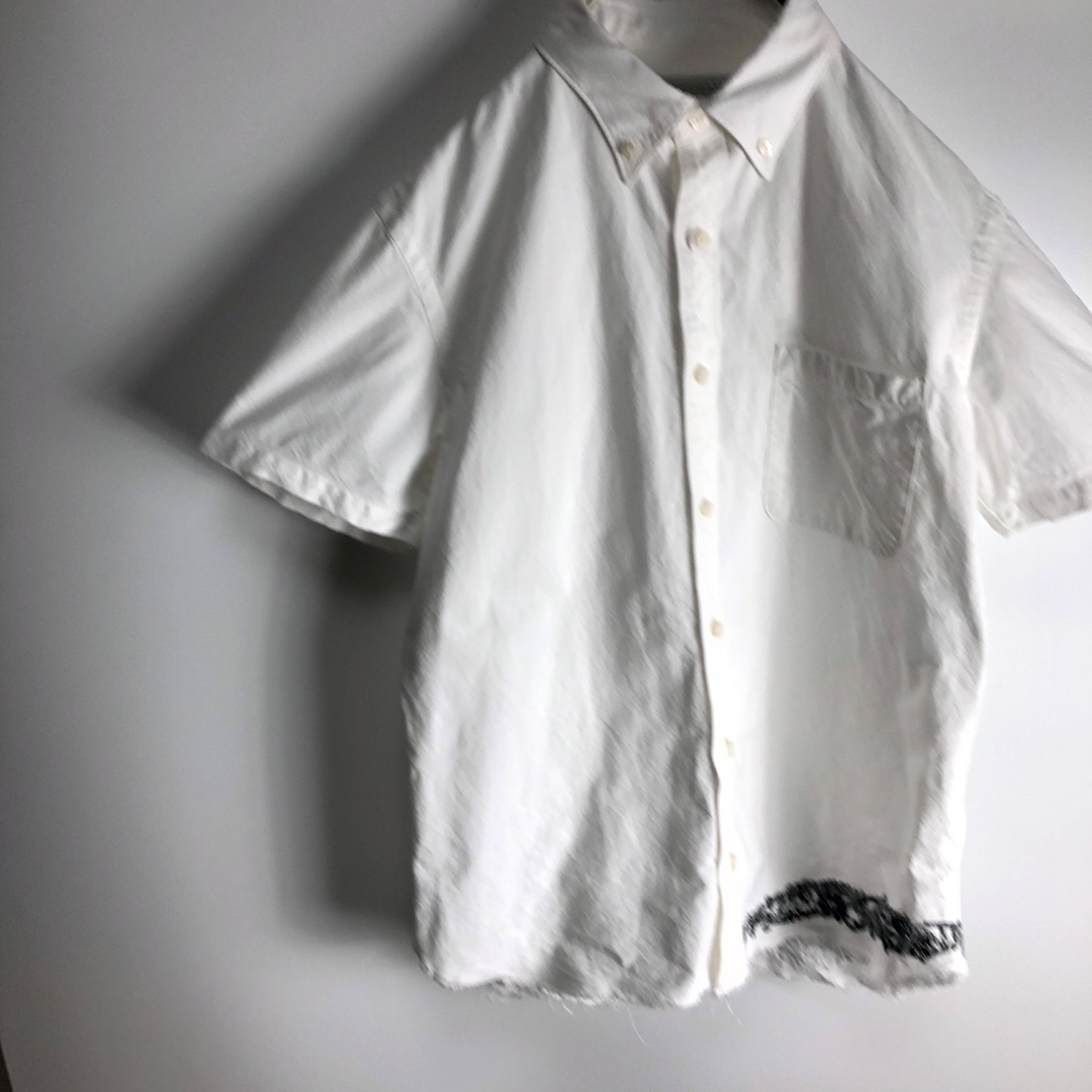 COMME des GARCONS(コムデギャルソン)のレア　kolor カラー × コムデギャルソン　半袖シャツ　メンズ　S 白　春夏 メンズのトップス(シャツ)の商品写真
