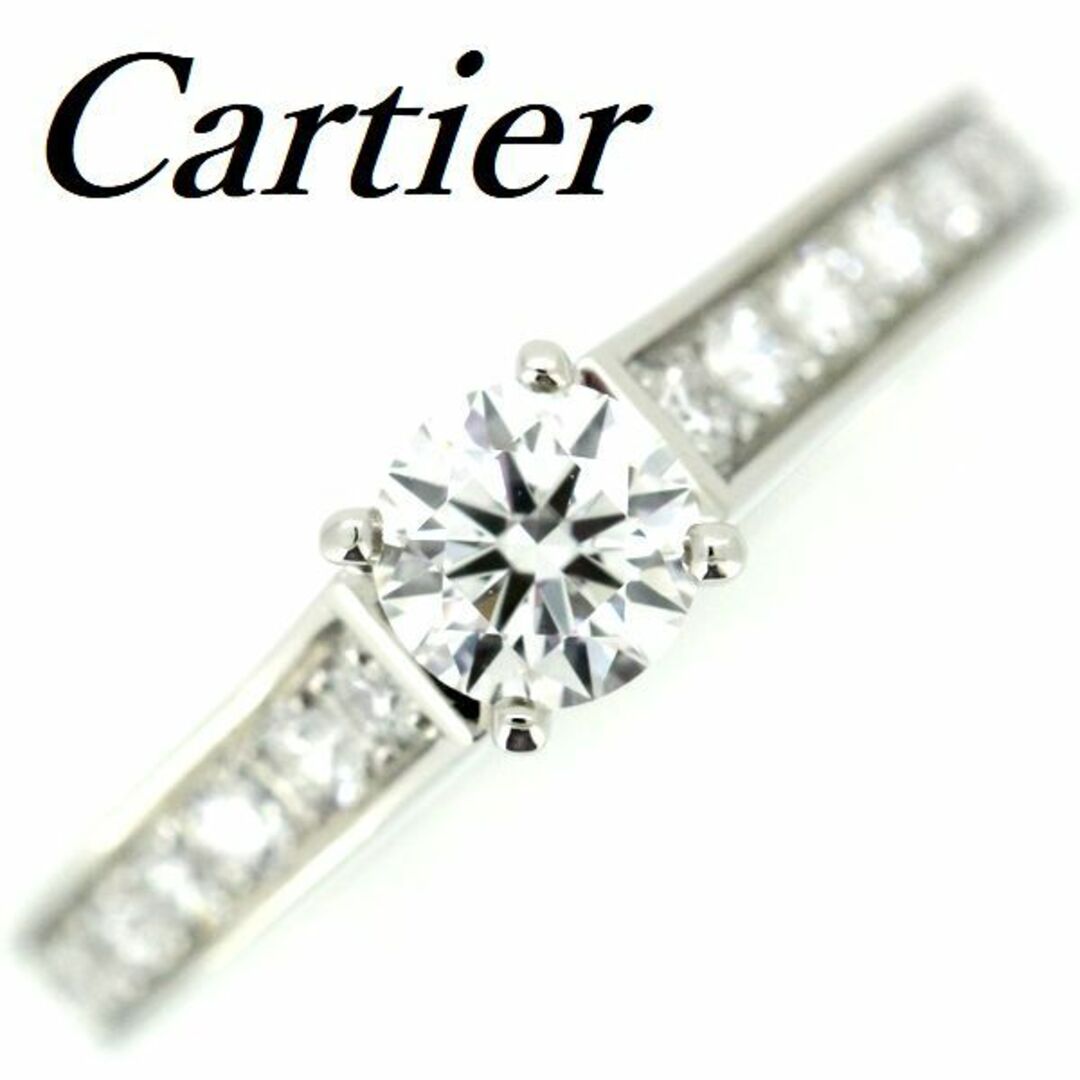 Cartier(カルティエ)のカルティエ ソリテール 0.30ct F-VVS2-EX ダイヤリング ♯46 レディースのアクセサリー(リング(指輪))の商品写真