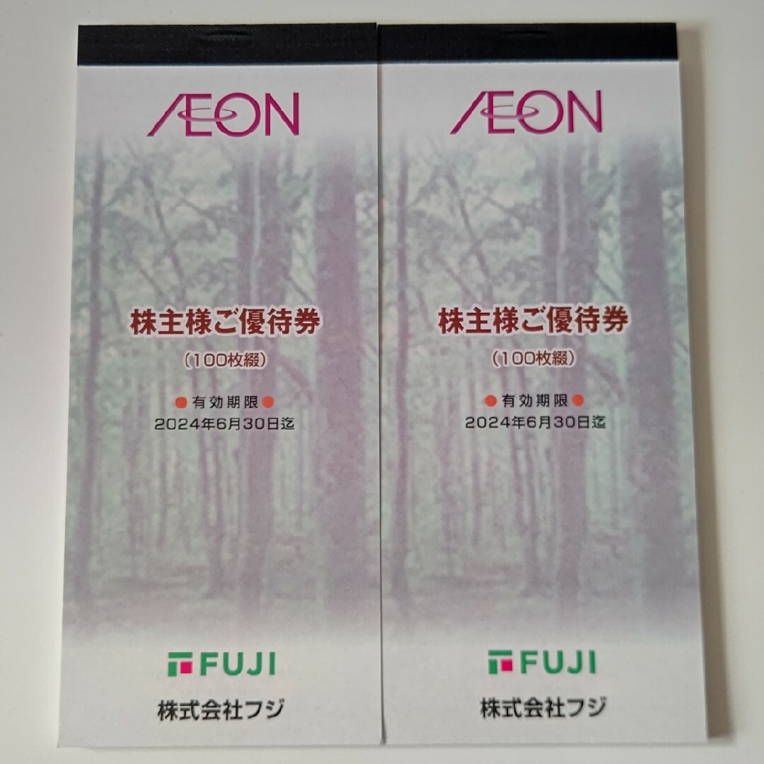 フジ イオン 株主優待 12000円分 チケット 券