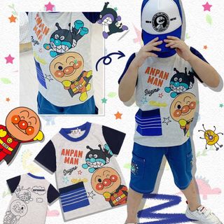 アンパンマンキッズコレクション(ANPANMAN KIDS COLLECTION)のアンパンマン　男の子　半袖　Tシャツ 新品　100cm タグ付(Tシャツ/カットソー)