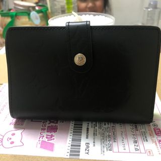 ヴィトン(LOUIS VUITTON) ヴェルニ 折り財布(メンズ)(ブラック/黒色系