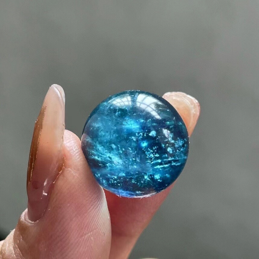 ⭐︎【天然】アクアマリン 丸玉 17.7mm