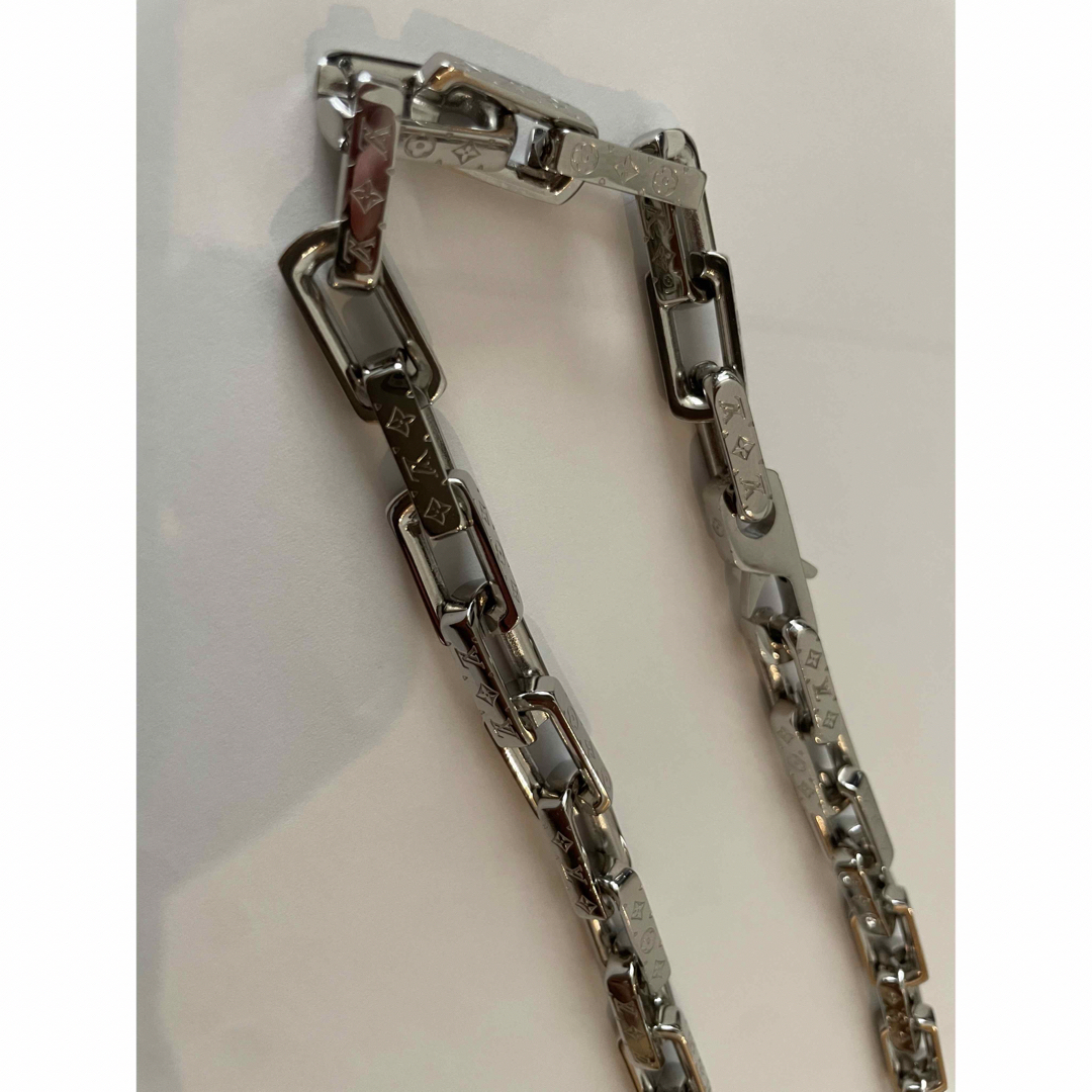 LOUIS VUITTON(ルイヴィトン)のLOUIS VUITTON ルイヴィトン コリエ チェーン モノグラムネックレス メンズのアクセサリー(ネックレス)の商品写真