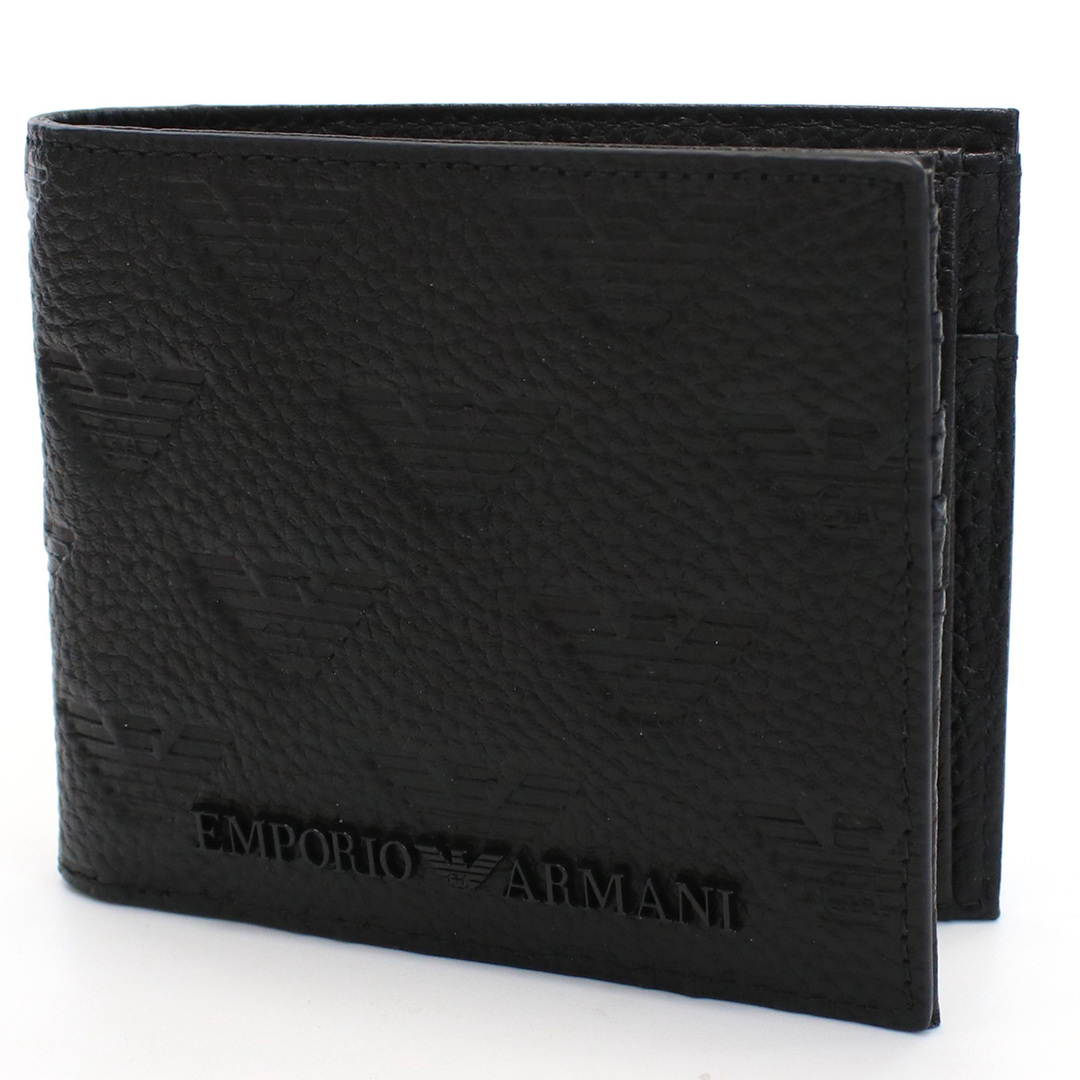 Emporio Armani エンポリオ・アルマーニ YEM122 二つ折り財布 BLACK ブラック メンズ 3