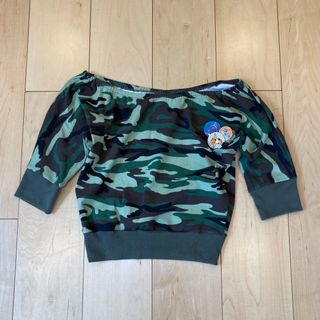 専用 00s vintage camo off shoulder top(Tシャツ(半袖/袖なし))